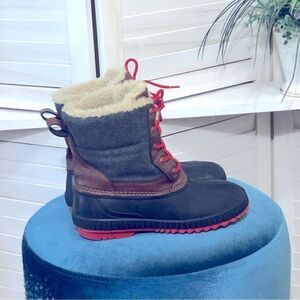 Gap Kids Thinsulate Duck Boots Unisex Charcoal Gray Toddler Size 3 4